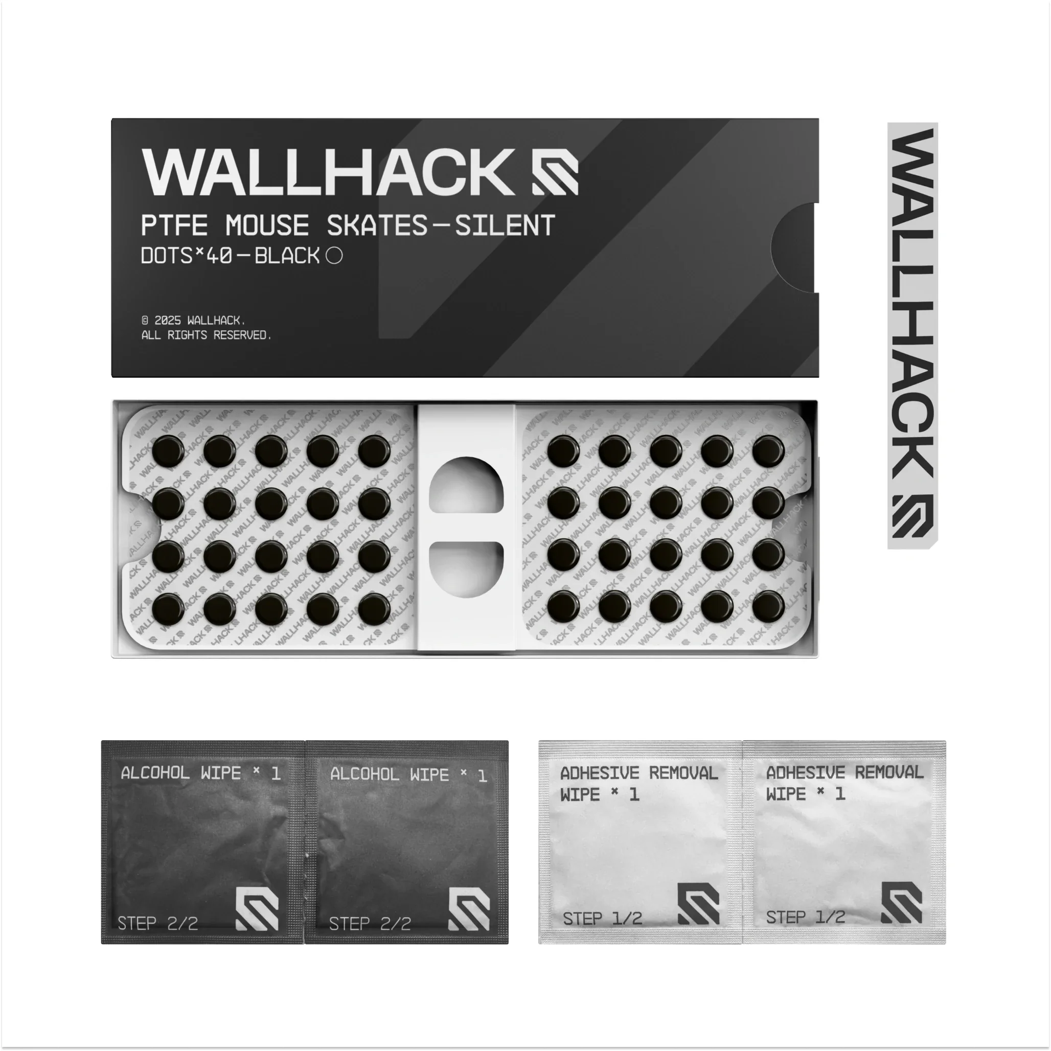 Wallhack Skates PTFE Black Dots - Silent - Image 5